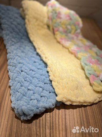 Шарфы снуды из Alize puffy ручная работа