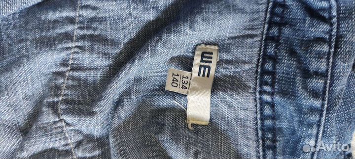 Джинсовые рубашки, толстовка и свитер h&m, next