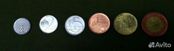 Набор монет Чехия (6 шт)