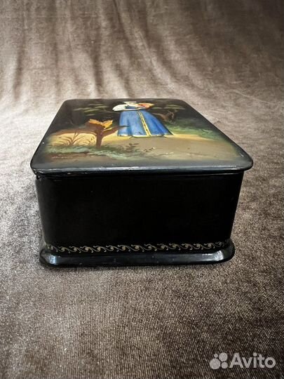 Лаковая миниатюра.Федоскино.1965 год