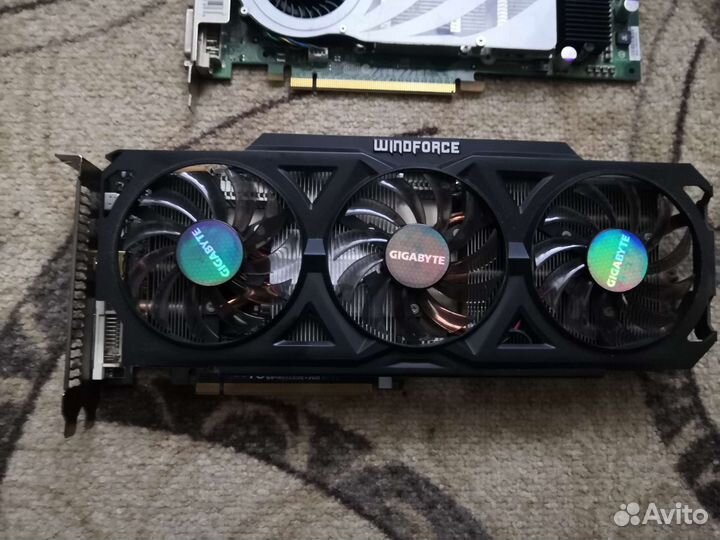 Видеокарта pci e 11шт