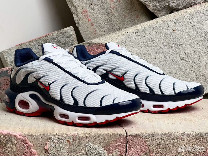 Nike Air Max Plus White Red Blue