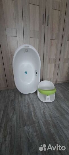 Детская ванночка, стульчик для купания