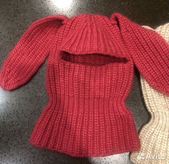 Шапка балаклава шлем заяц шапка зайка