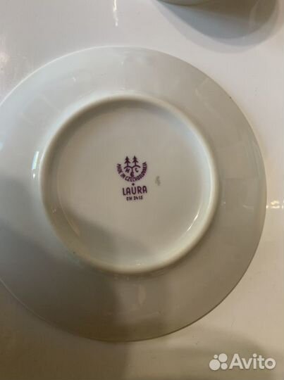 Сервиз кофейный позолота laura ch 1970 года