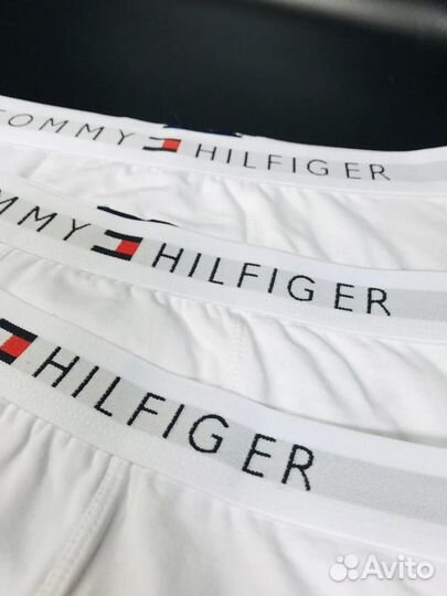 Трусы мужские tommy hilfiger белые хлопок арт.980