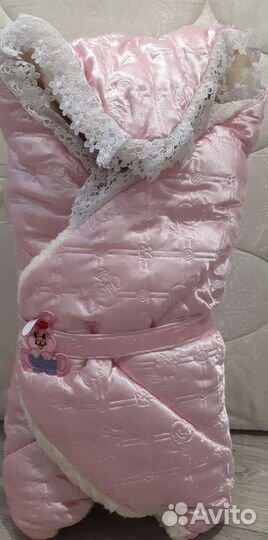 Конверт на выписку, зима. Для девочки