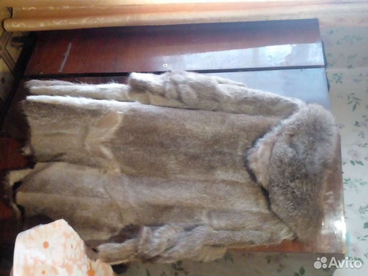 Шуба нутрия песец