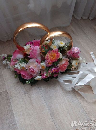 Кольца на свадебный автомобиль