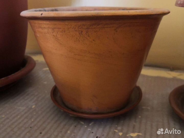 Горшки-вазоны для цветов с поддонами