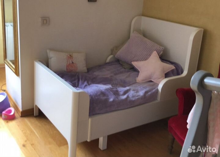 Кровать раздвижная икеа Бусунге