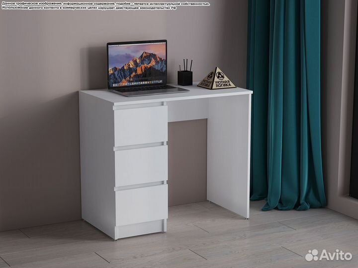 Стол 3 ящика Мс-6. Квазар