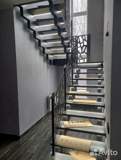 Лестницы на металлокаркасе