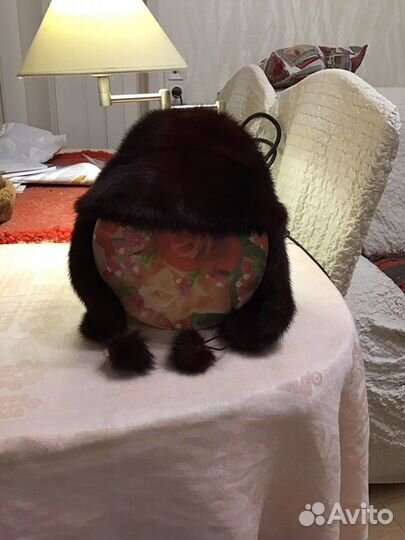 Шапка женская из меха норки