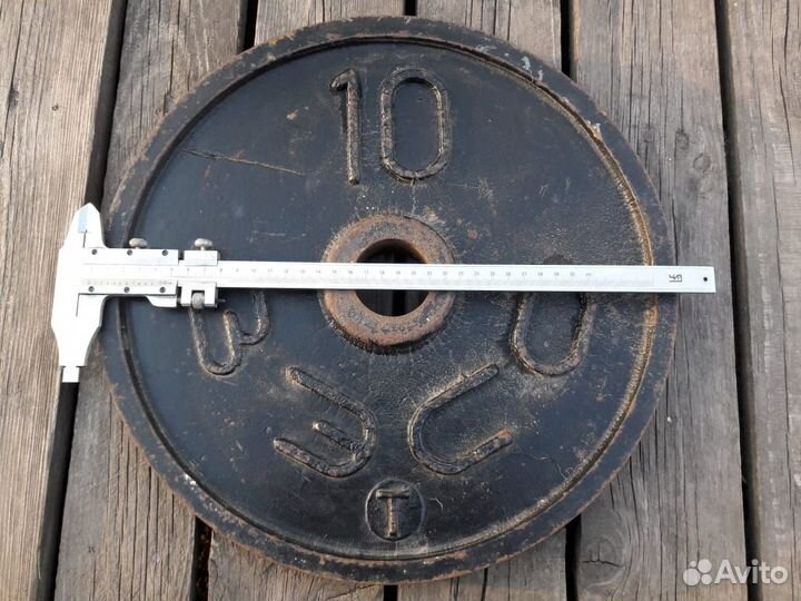 Блин для штанги 10 кг