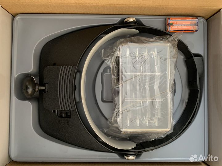 Лупа с креплением на голову и подсветкой