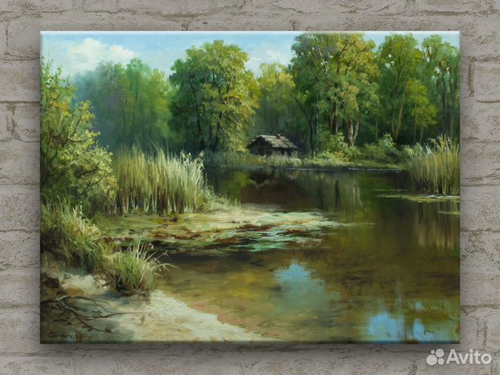 Картина маслом на холсте пейзаж