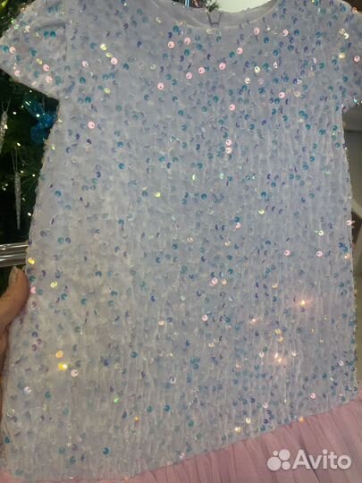 Платье праздничное новогоднее 134