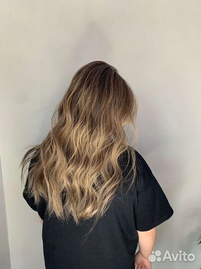 Окрашивание волос техника Air-toch