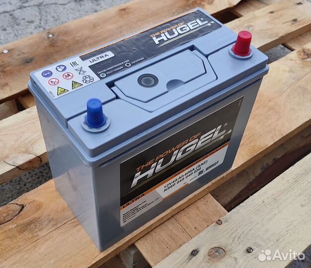 Аккумулятор 45 Ah (400A) Hugel