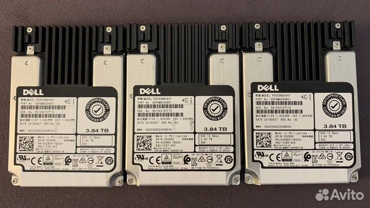 Диск SAS SSD Dell Toshiba 3.84 тб