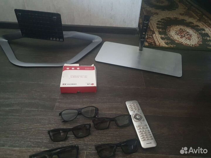 3d очки philips, подставка, пульт, блок питания
