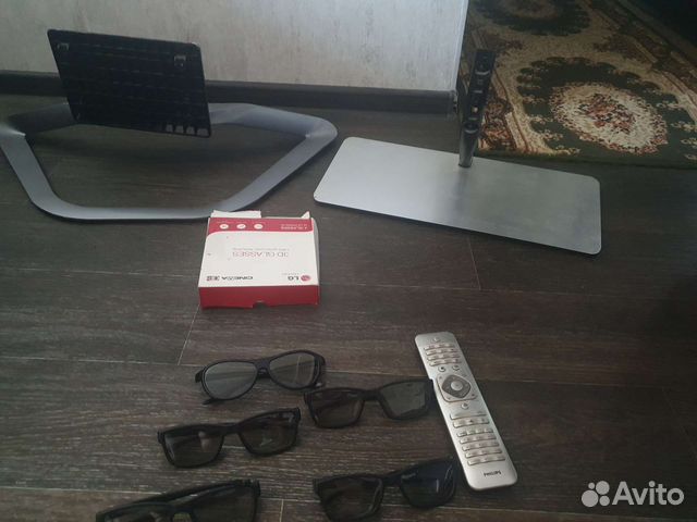 3d очки philips, подставка, пульт, блок питания