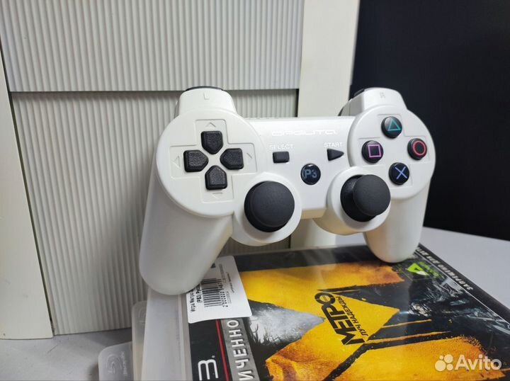 Белоснежная PS3 Super Slim 500GB с играми