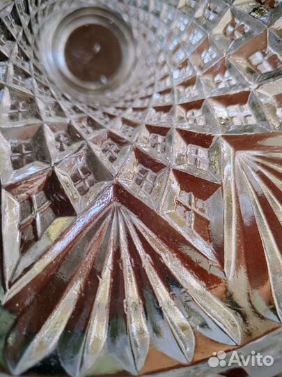 Хрустальная ваза Val Saint Lambert антиквариат