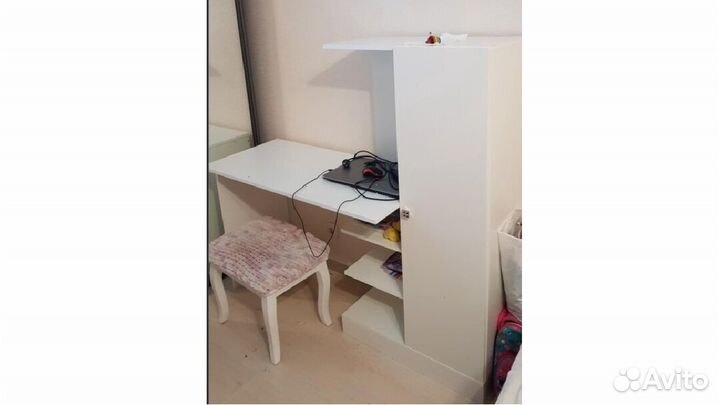 Стол компьютерный Квартет 6 Белый