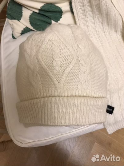 Шапка и шарф ангора /шерсть новые