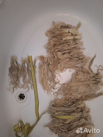 Локоны ангорской козы для кукольных волос