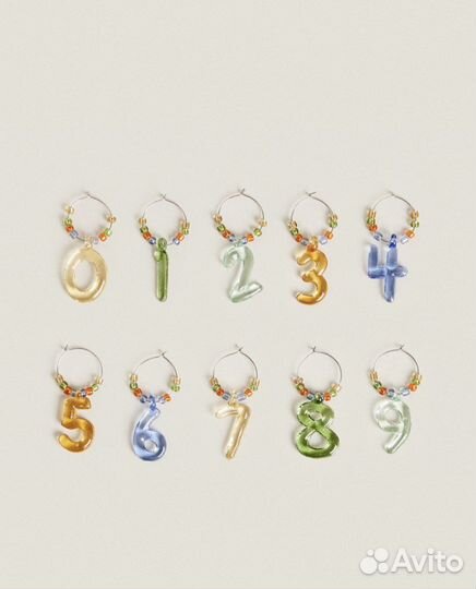 Маркеры для бокалов Zara home