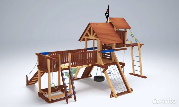 Детский уличный спортивный комплекс для дачи
