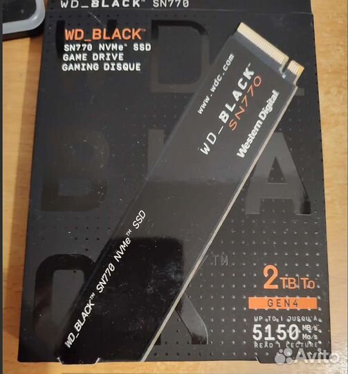 SSD WD black sn770 2tb 1tb новый