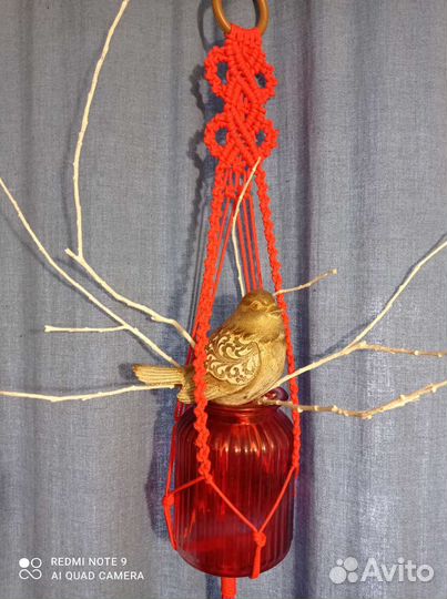 Макраме кашпо подвесное