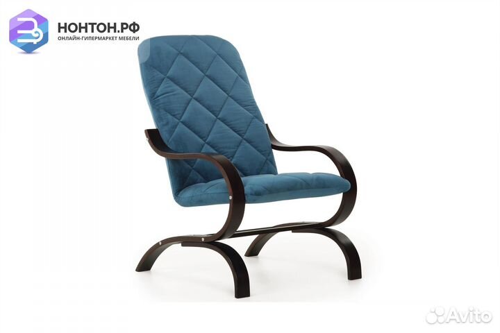 Кресло Лидер голубое