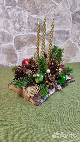 Новогодняя композиция ручной работы