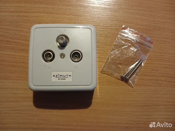 Розетка оконечная Azimuth SAT/TV/FM GC-2103E