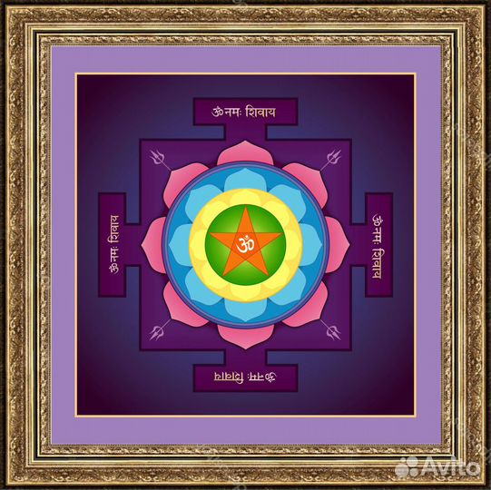 Картина - мандала защиты и долголетия. Тантра йога