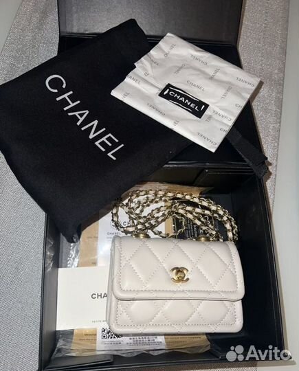 Сумка chanel mini натуральная кожа