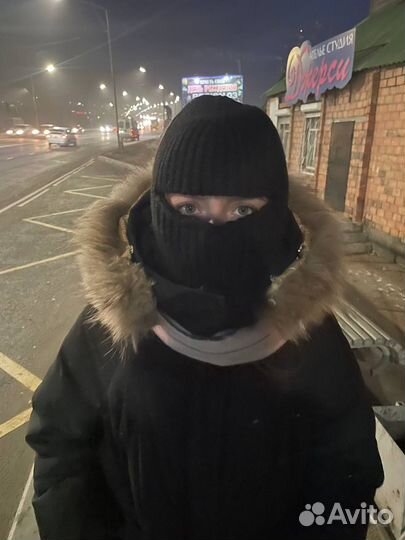 Теплая маска из шерсти