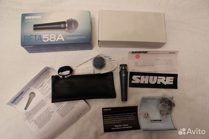 Профессиональный вокальный микрофон Shure Beta 58A