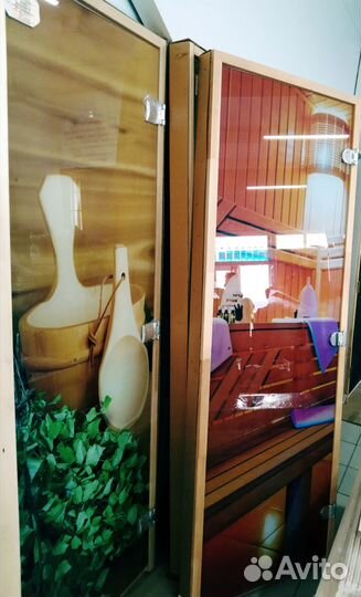 Двери для бани и сауны стеклянные