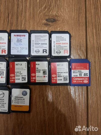 Карты навигации Volkswagen/Kia/Nissan/Mazda