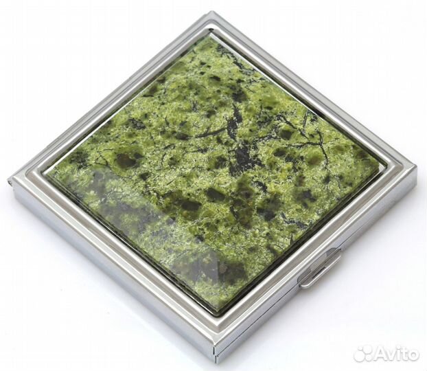 Карманное зеркало для макияжа Уральский Змеевик