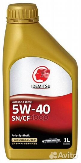 Idemitsu fully-synthetic SN/CF 5W40 Масло мотор