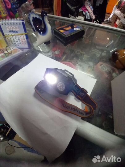 Налобный фонарь аккумуляторный