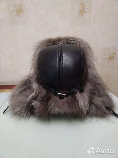 Шапка мужская чернобурка