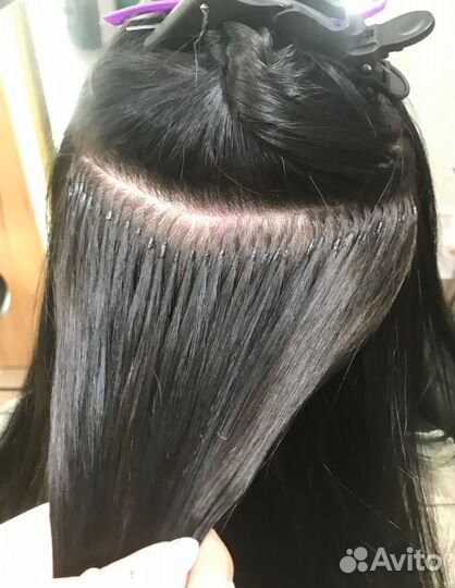 Наращивание волос модель